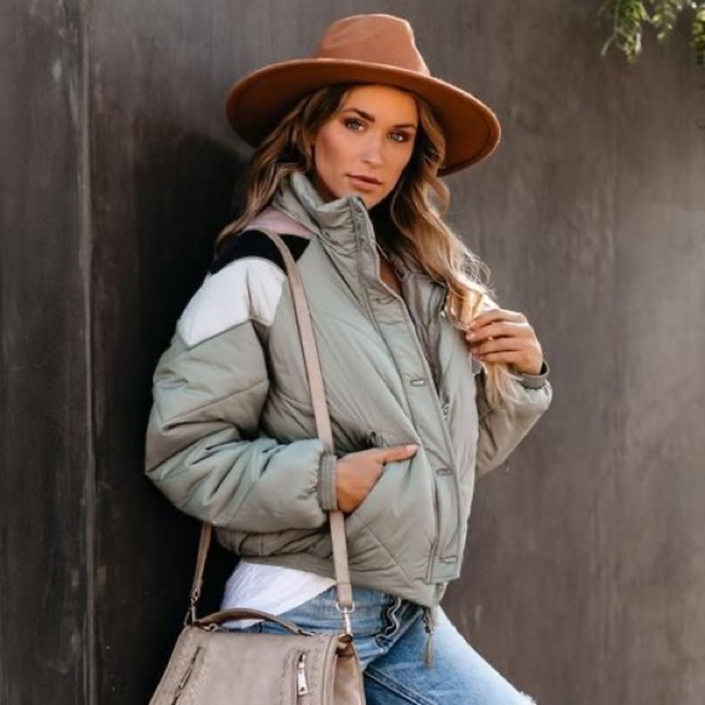 Vici Dolls Love You,Mean It Pocketed Puffer Jacket